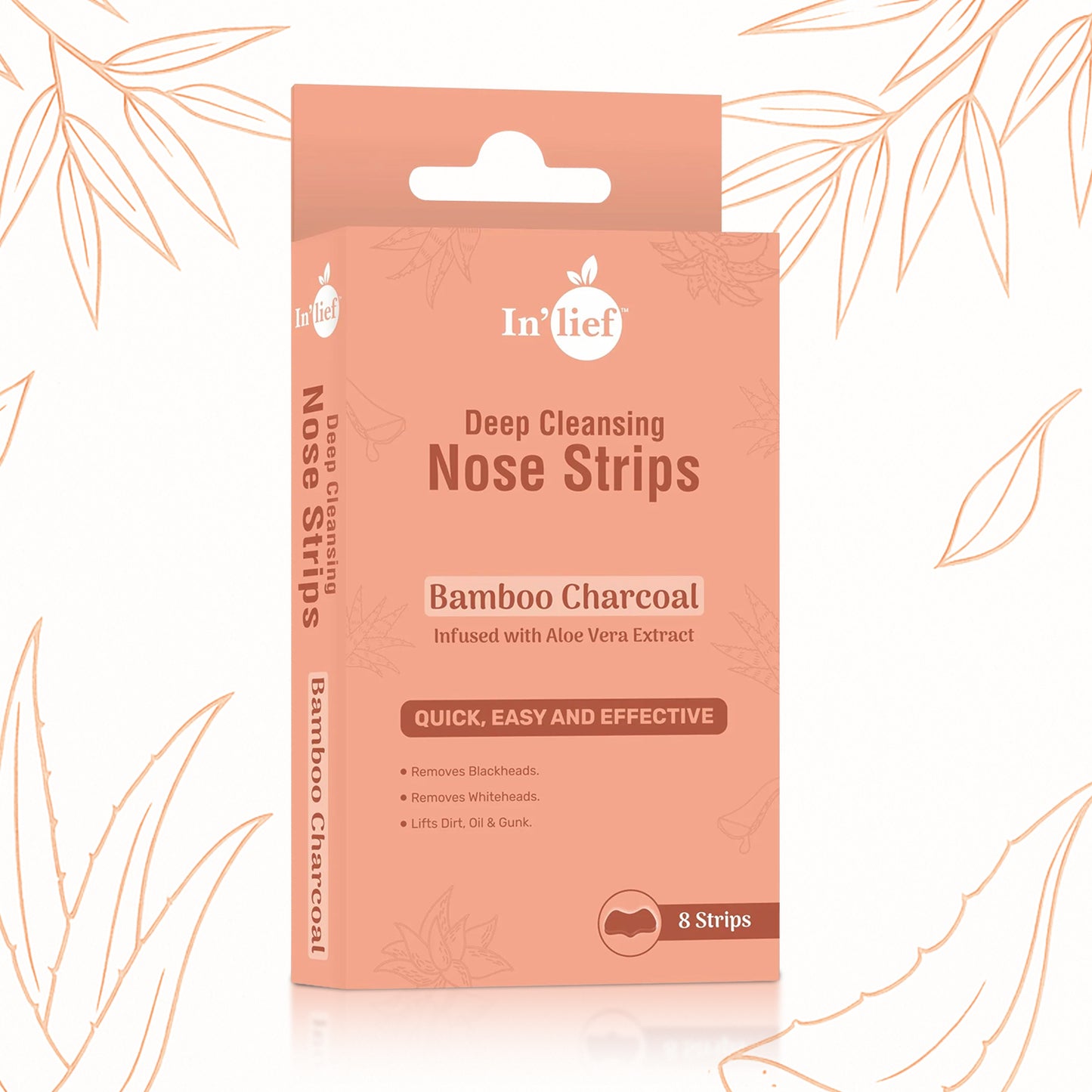 Inlief Bamboo Charcoal Deep Cleansing Nose (8 Strips)