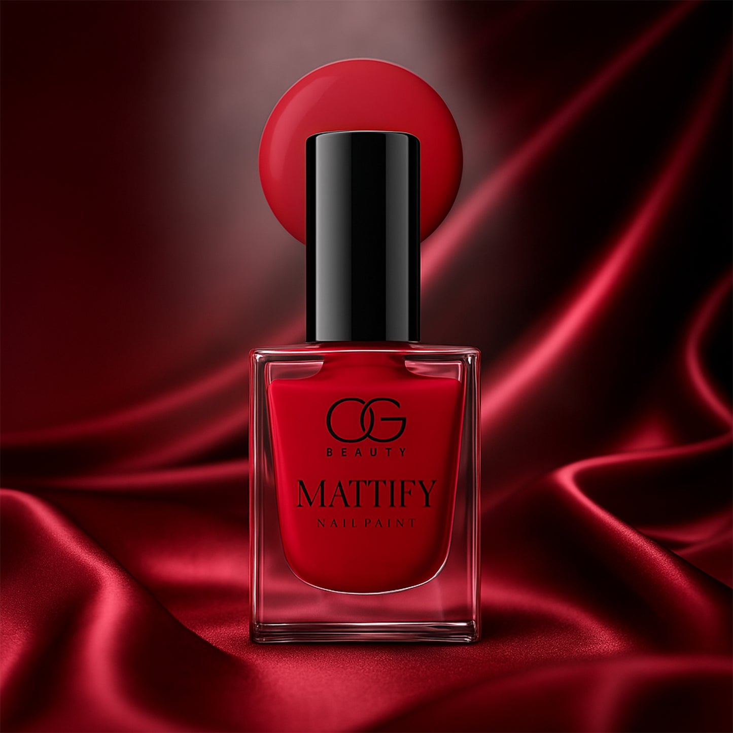 Og Beauty Red Carnival Mattify Nail Paint (10 Ml 1 Pc)