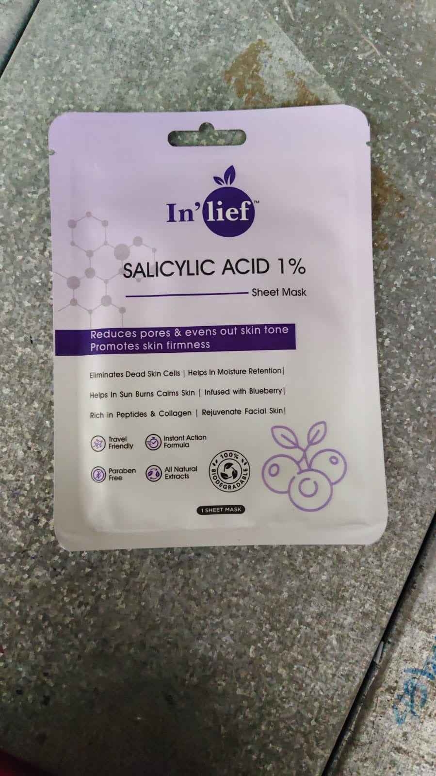 Inlief Salicylic Acid 1 Clarifying Pore-refining Facial Sheet Mask (1 Pc)