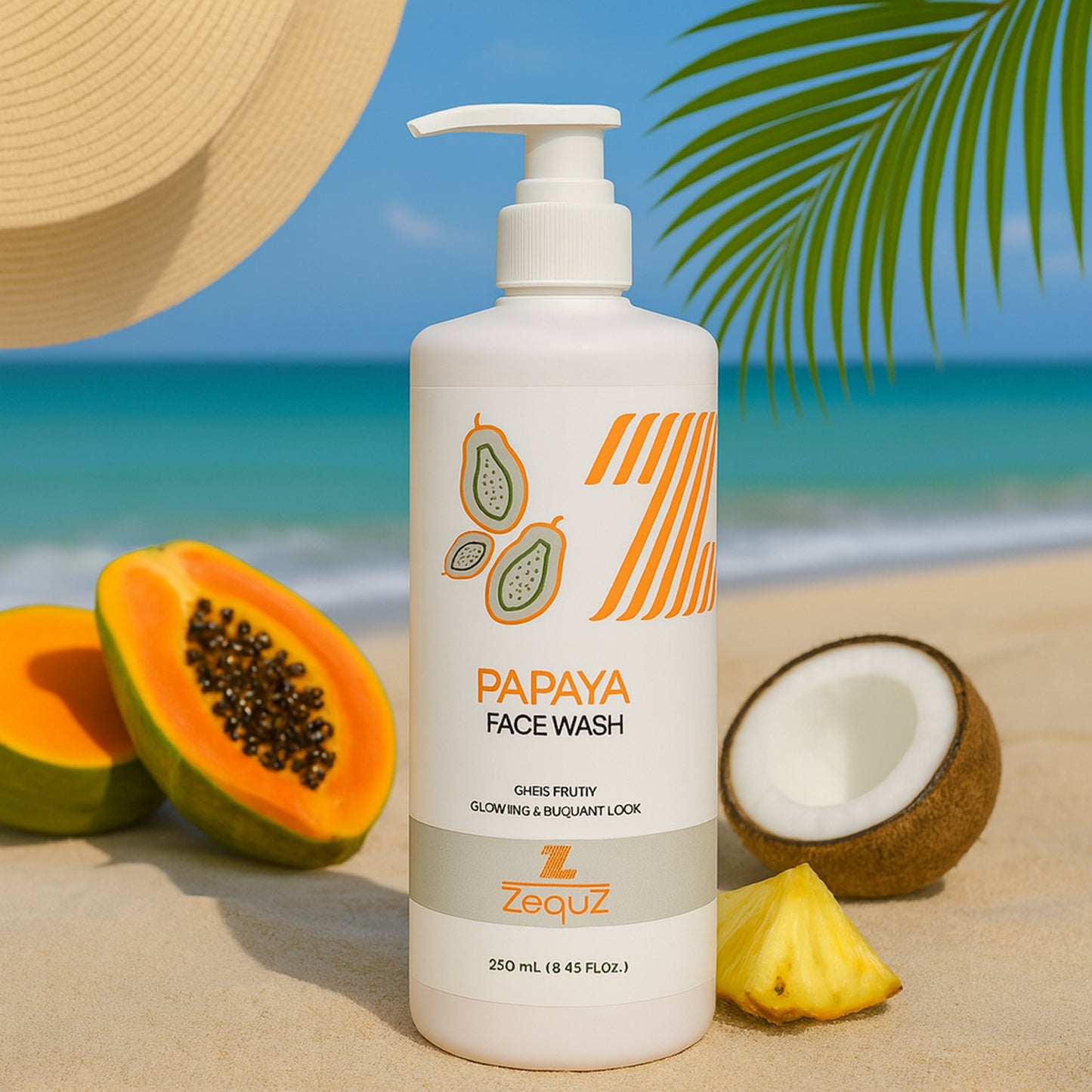 Zequz Papaya Face Wash - (1 Pc  250 Ml)