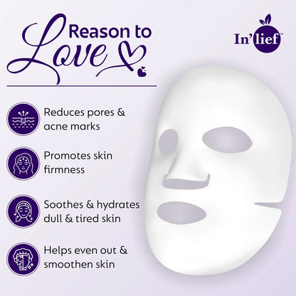 Inlief Salicylic Acid 1 Clarifying  Pore-refining Facial Sheet Mask (1 Pc)