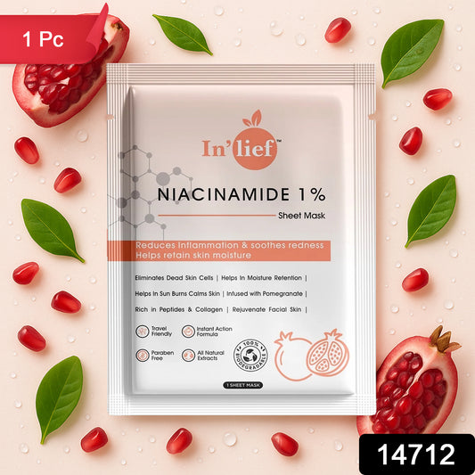 Inlief Niacinamide 1 Hydrating  Calming Facial Sheet Mask (1 Pc)