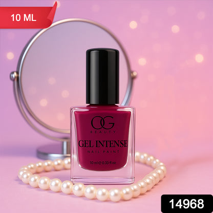 Og Beauty Burgundy Plum Gel Intense Nail Polish (1 Pc  10 Ml)