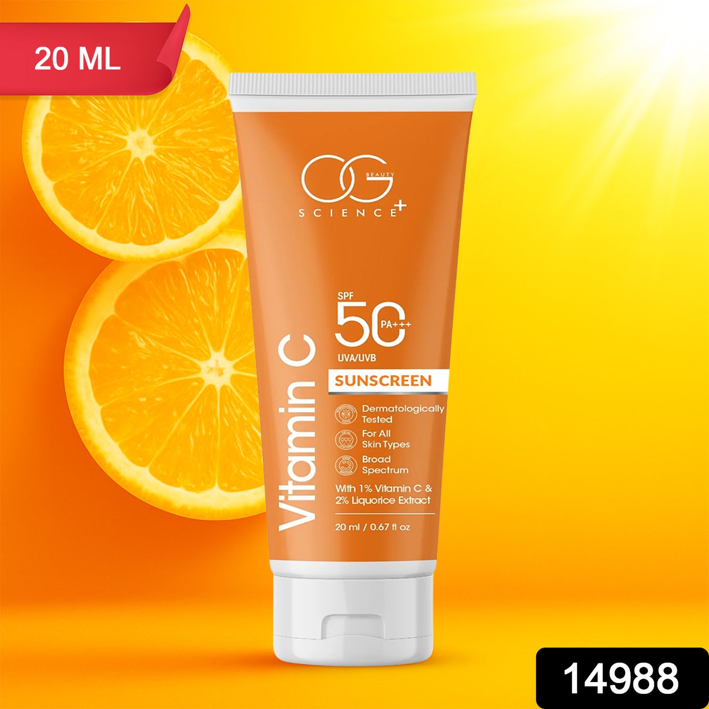 Og Beautyvitamin C Sunscreen Spf 50 Pa+++ (1 Pc  20ml)