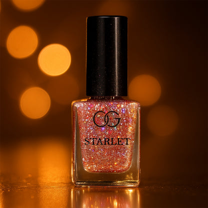 Og Beauty Metallic Rose Starlet Glitter Nail Paint (10 Ml  1 Pc)