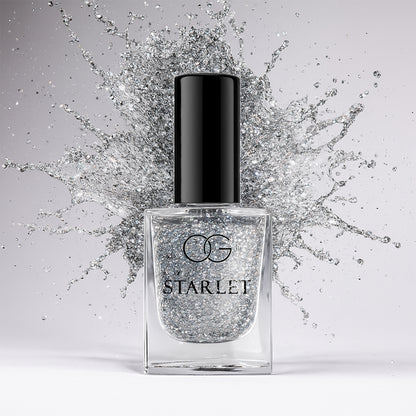 Og Beauty Silver Moonlight Starlet Glitter Nail Paint (10 Ml  1 Pc)